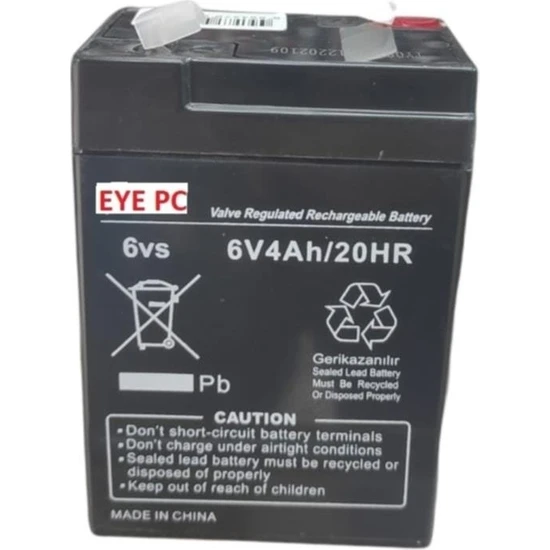 Eyepc 6 Volt 4 Amper Akü Oyuncak Araba Tartı Alarm Terazi Için