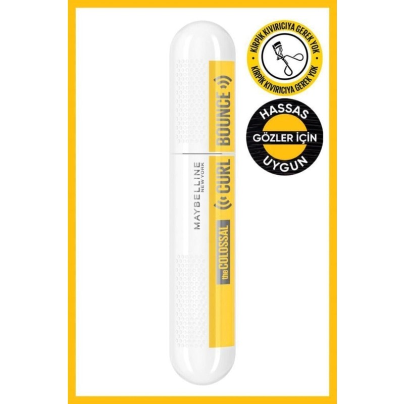 Maybelline New York Siyah Bonus Maskara - Colossal Curl Bounce Mascara 30145436