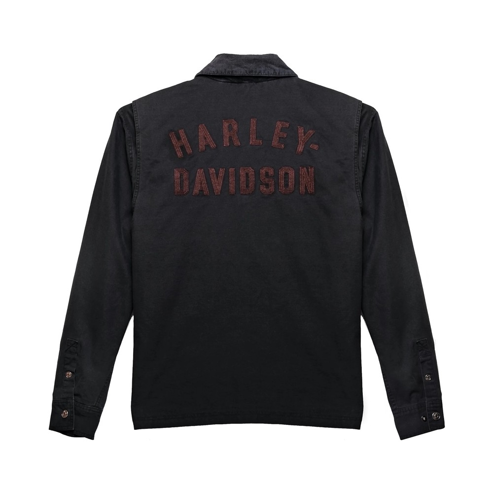 HarleyDavidson Men's Forever Harley Canvas Jacket Black Fiyatı