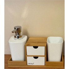 Arow - Dubai Arow - Dubai Arow Bambu Banyo Seti Akrilik Banyo
