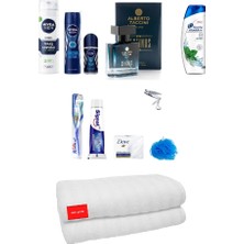 Hızlı Çeyiz Alberto Taccini Nivea Erkek Bakım Seti - Damat Çeyiz Bohça Nişan Havlulu Damat Seti