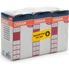 Osram A60 8,5W Led Value CLA60 806LM E27 3'lü Ampul - Sarı Işık