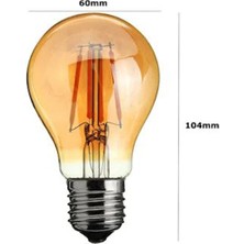 Heka A60 6W Bal E27 Ampul - 2500K Gün Işığı