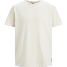 Jack & Jones Düz Renk Bisiklet Yaka Tisört- Marina10-12233614