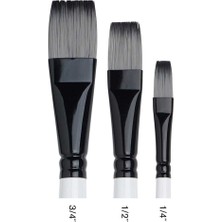 Winsor & Newton Professional Akrilik Uzun Sap Sentetik One-Stroke Fırçası No:1/4