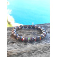 Lightcrop Granat ( Lal ) Taşı ve Swarovski Kristal Bileklik