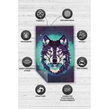 Homshtag Sibirya Kurdu Renkli Salon Halısı Gölgeli Genç Odası Halısı Geometrik Köpek Sever Halısı