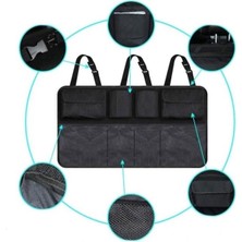 Ankaflex Oto Araç Bagaj Düzenleyici Çanta Araç Içi Eşya Düzenleyici Bod Oto Bagaj Organizer 8 Cepli Fileli