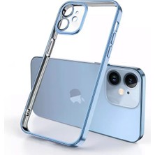 Dexmon iPhone 12 Kılıf 3D Kamera ve Lens Mercek Korumalı Ultra Lüks Razer Plating Silikon Case