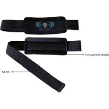 Hsport Pro Seviye Fitness Corssfit Lifting Straps Bileklik Halter Ağırlık Kaldırma Kayışı 2 Adet