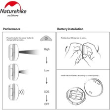 Naturehike D300 LED Kamp Lambası ( 3xaaa )