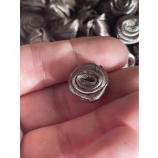 Gönülden Tasarım 1.5 cm Kahverengi Kurdela Gül 50 Adet