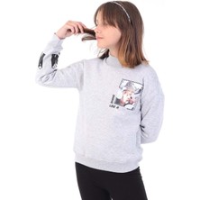 Toontoy Kids Toontoy Kız Çocuk Baskılı Nakışlı Sweatshirt