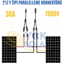 YCK Solar 2'li Y Tipi Paralelleme Konnektörü Kablolu - Aynı Gün Kargoda - 10 Set