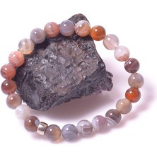 Akik Taşı Bileklik 8 mm - Botswana Akik