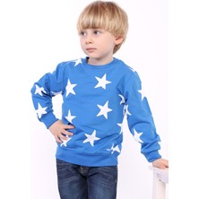 Toontoy Kids Toontoy Erkek Çocuk Komple Yıldız Baskılı Sweatshirt