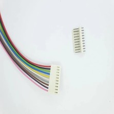 Sanec 2,54MM 10 Pin 2510 Kablolu Dişi Konnektör + 180D Erkek Pcb Tipi 10CM - 0,25MM