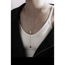 X-lady Accessories  Üç Pullu Sallantılı  Kolye - 2154