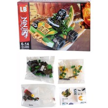 LB Ninjago Blok Seti 81 Parça Ninja Parçalı Setler Karakter Araba