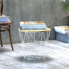 Tekno-tel Teknotel Kapaklı Organizer Dekoratif 2 Adet Sepet Beyaz MG011