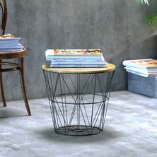 Tekno-tel Teknotel Kapaklı Organizer Dekoratif 2 Adet Sepet Mat Siyah MG011