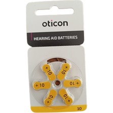 OTICON10 Numara 6'lı Işitme Cihazı Pili