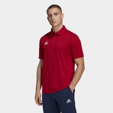 Adidas Entrada 22 Polo Erkek Tişört Kırmızı %100 Geri Dönüştürülmüş Polyester Nefes Alabilir