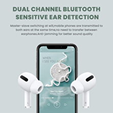 Atongm Air 9 Pro ANC Aktif Gürültü Azaltma Kablosuz Bluetooth Kulaklık, Kablosuz Şarj ile Uyumlu Ios/android