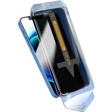 Case 4U Apple iPhone 12 Cam Ekran Koruyucu Süper Fast Hayalet Toz Önleyici Anti-Dust Privacy - Kolay Uygulanabilir Aparatlı Siyah