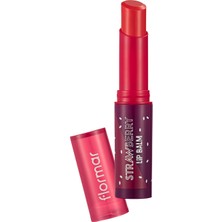 Flormar Shea ve Kakao Yağı İçeren Stik Renkli Dudak Nemlendiricisi (Çilek) - Lip Balm - 003 Strawberry - 8690604555383