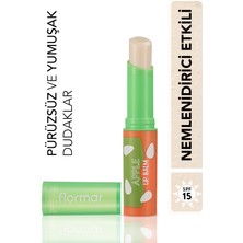 Flormar-Tatlı Aromalı ve Besleyici Lip Balm Renkli Dudak Balmı (001 Elma) 8690604555369