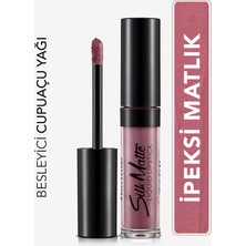Flormar-İpeksi His Veren Silk Matte Nemlendirici ve Besleyici Mat Likit Ruj (019 Açık Mürdüm Moru) 8690604627622