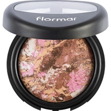 Flormar-Yoğun Sedefli ve Yüksek Pigmentli Baked Powder Renk Geçişli Allık/Bronzlaştırıcı Pudra (022 Altın-Bej) 8690604131228