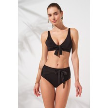 Pierre Cardin Lolita Balenli Toparlayıcı Bikini Takım Siyah 231232