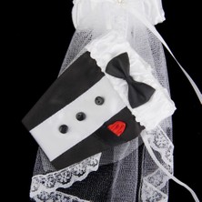 Bawei 3xbride Damat Elbise Düğün Cam Şampanya Fincan Kapak Dekorasyonu 2pcs 3 Adet (Yurt Dışından)