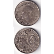 Benim Koleksiyonum 50.000 Lira (1998) Çil Eski Madeni Para