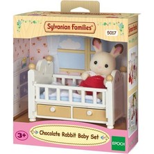 Sylvanian Families 5017 Sylvanian Families, Çikolata Kulaklı Tavşan Bebek ve Yatağı , +3 Yaş