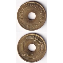 Benim Koleksiyonum 1 Kuruş (1950) Çil Eski Madeni Para