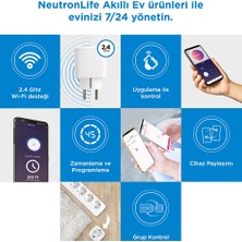 Neutron Akıllı Wi-Fi Destekli 16A Akım Korumalı Tekli Priz Uygulama Üzerinden Kontrol