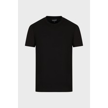 Emporio Armani Logolu Bisiklet Yaka % 100 Pamuk Regular Fit Erkek T-Shirt 8N1TD2 1jgyz 0022