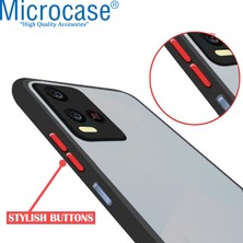 Microcase Vivo Y21A London Serisi Darbeye Dayanıklı Kılıf - Buzlu Siyah AL3415