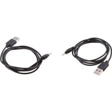 Fayshow 2 Parça 5V USB 2.0 Bir Erkek - 2.5x0.7mm Dc Fiş Konnektörü Şarj Kablosu  (Yurt Dışından)