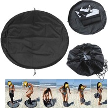 Wilkwe Taşınabilir Plaj Wetsuit Mat Su Geçirmez Çap 130CM Değiştirme (Yurt Dışından)