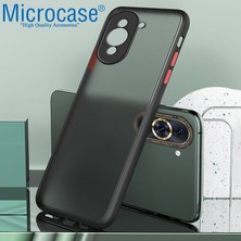 Microcase Huawei Nova 10 London Serisi Darbeye Dayanıklı Kılıf - Buzlu Siyah AL3415