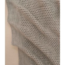 Miel Vizon Kenarı Ponponlu Çift Kişilik Battaniye 200x220 37110