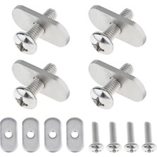 Zwinz Set 8x Kayaks Kano Kanoları Tekneler Raylar Vidaları ve Track Fındıklar Mount Kayak Aksesuarları 20 Mm. (Yurt Dışından)