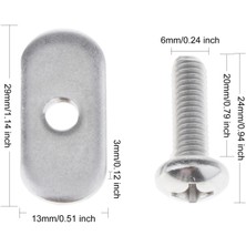 Zwinz Set 8x Kayaks Kano Kanoları Tekneler Raylar Vidaları ve Track Fındıklar Mount Kayak Aksesuarları 20 Mm. (Yurt Dışından)