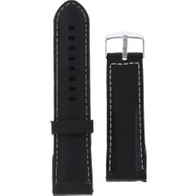 Zwinz 2xsilikon Kayış Bilezik Beyaz Çizgi Dikiş 22MM 2 Adet (Yurt Dışından)
