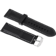 Zwinz 2xsilikon Kayış Bilezik Beyaz Çizgi Dikiş 22MM 2 Adet (Yurt Dışından)