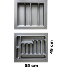 Gör Seç 2li Set 55x49 Düzenleyici Raf 55*49 Kepçelik , Kaşıklık (48X40 A KESİLEBİLİR) Mutfak Organizer Çeyiz